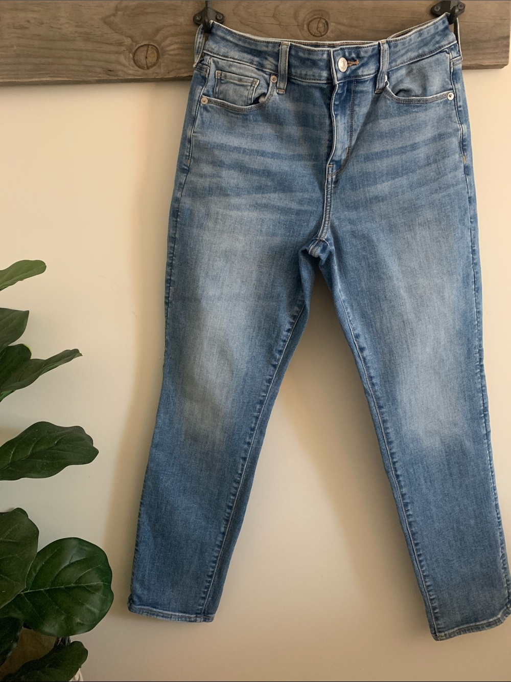 American Eagle Outfitters Light Blue Ankle Jeans